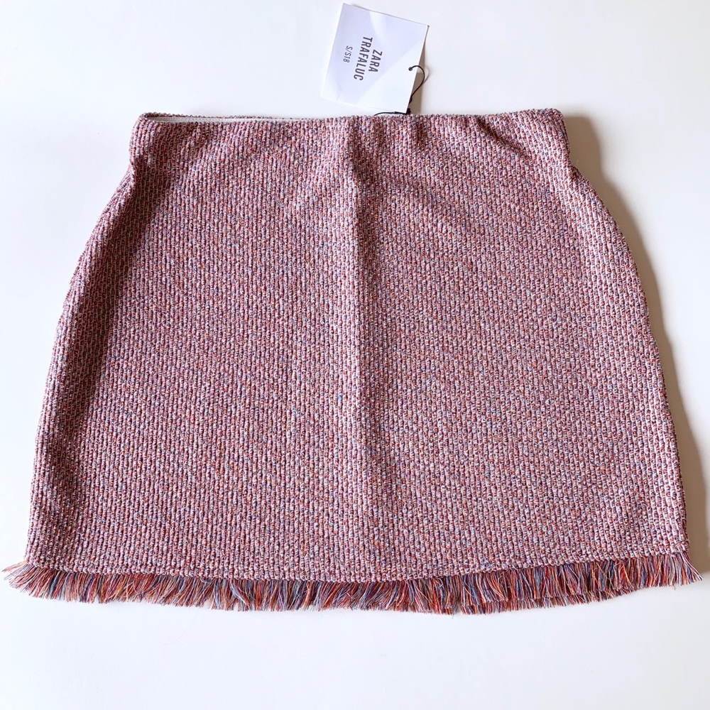 Zara Trafaluc Tweed Mini Skirt